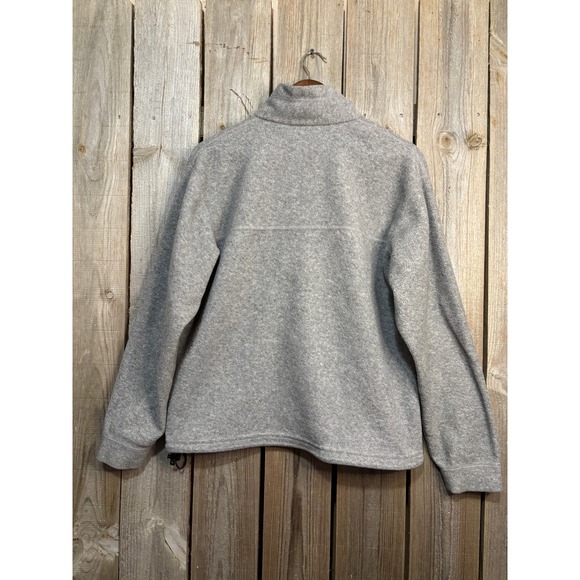 Timberland Mens Gray Polartec Fleece Full Zip Jacket Size S Mock Neck Outdoor - Picture 3 of 6